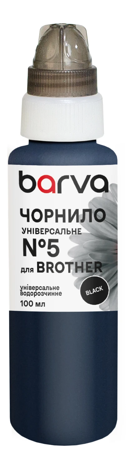 Чернила для Brother универсальные №5 100 мл, водорастворимые, голубые Barva (BU5-480e), фото №:2