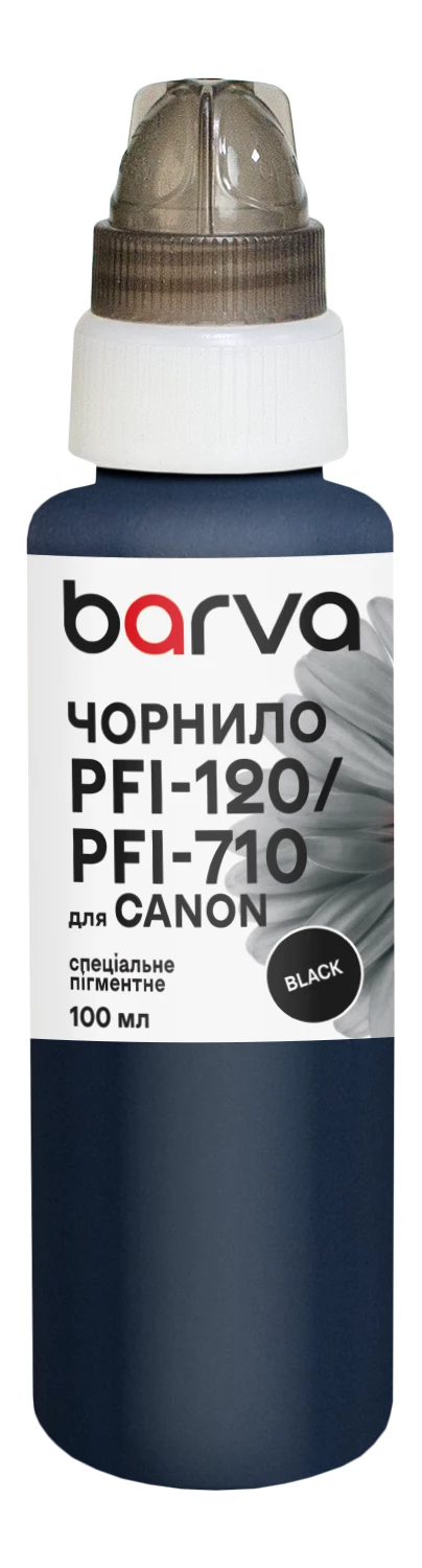 Чернила для Canon PFI-120/PFI-710 BK специальные 100 мл, пигментные, черные Barva (C120-894e)