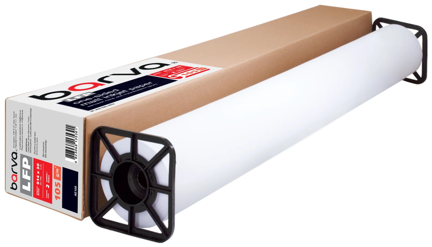 Фотопапір широкоформатний матовий 105 г/м2, 914 мм(36") x 30 м LFP Barva (IP-AE105-452)